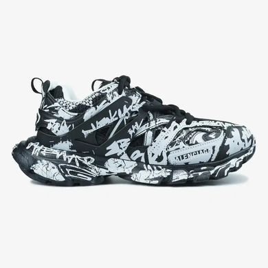 Balenciaga Track Graffiti Black White, 36