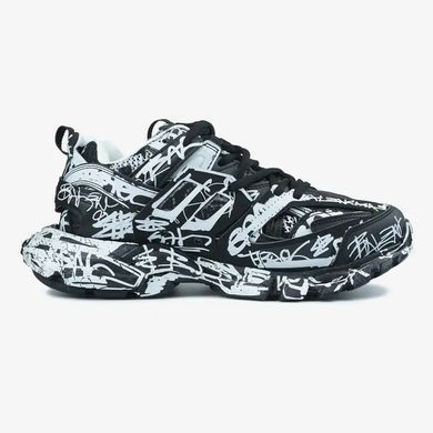 Balenciaga Track Graffiti Black White, 36