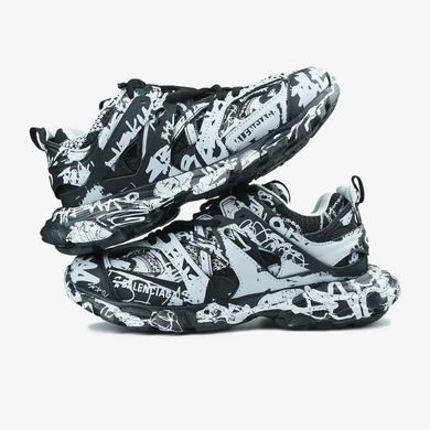 Balenciaga Track Graffiti Black White, 36