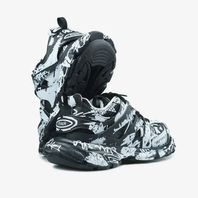 Balenciaga Track Graffiti Black White, 36