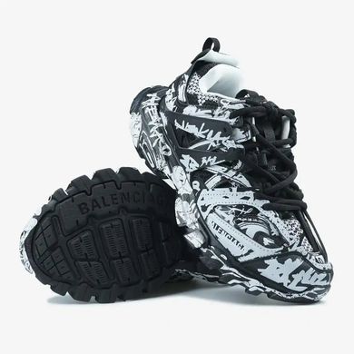 Balenciaga Track Graffiti Black White, 36