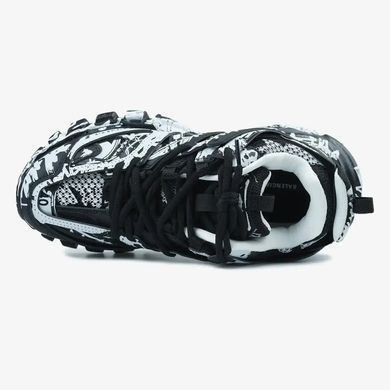 Balenciaga Track Graffiti Black White, 36