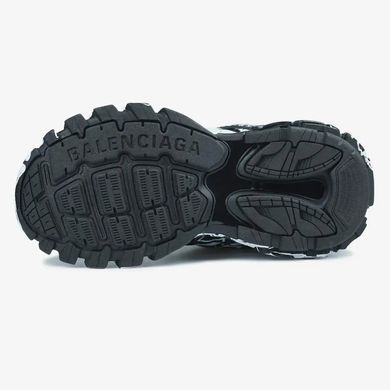 Balenciaga Track Graffiti Black White