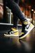 Баскетбольные кроссовки Nike Air Jordan 1 Retro Mid Black Yellow White 2021 фото 4