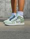 Nike Air Jordan 1 Retro Mid Green White 3 6553 фото 1