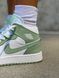Nike Air Jordan 1 Retro Mid Green White 3 6553 фото 8