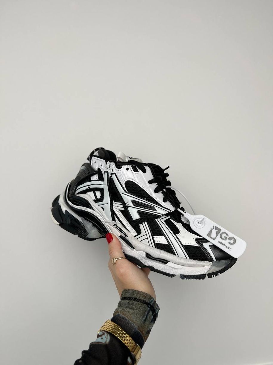 Кросівки Balenciaga Trainer Black/White Runner Sneakers 10684 фото