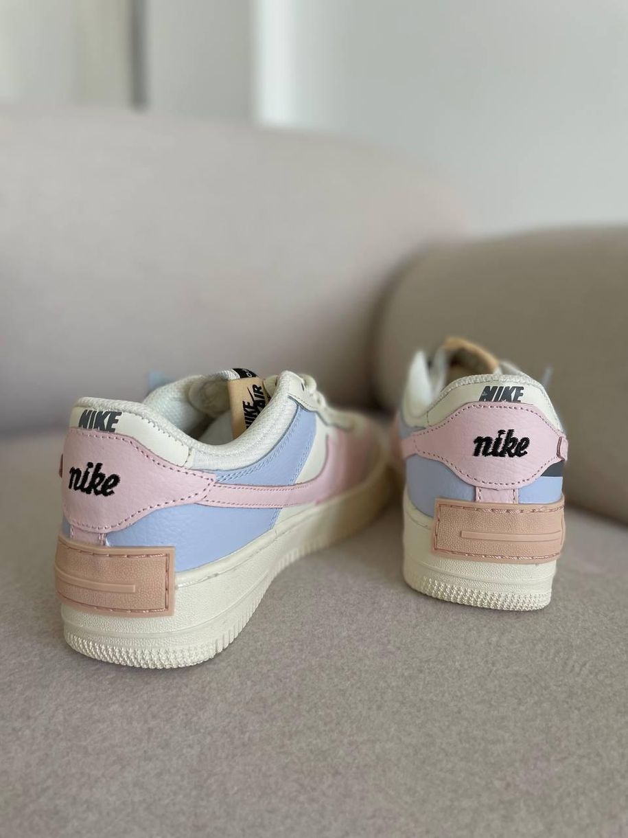 Кросівки Nike Air Force Shadow Beige Pink 7295 фото