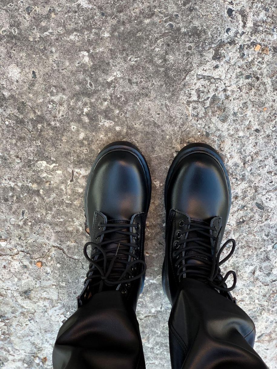 Зимові Черевики Dr. Martens 1460 Mono Black 3 4190 фото