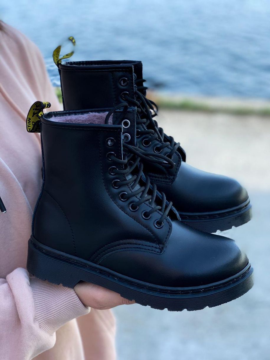 Зимові Черевики Dr. Martens 1460 Mono Black 3 4190 фото