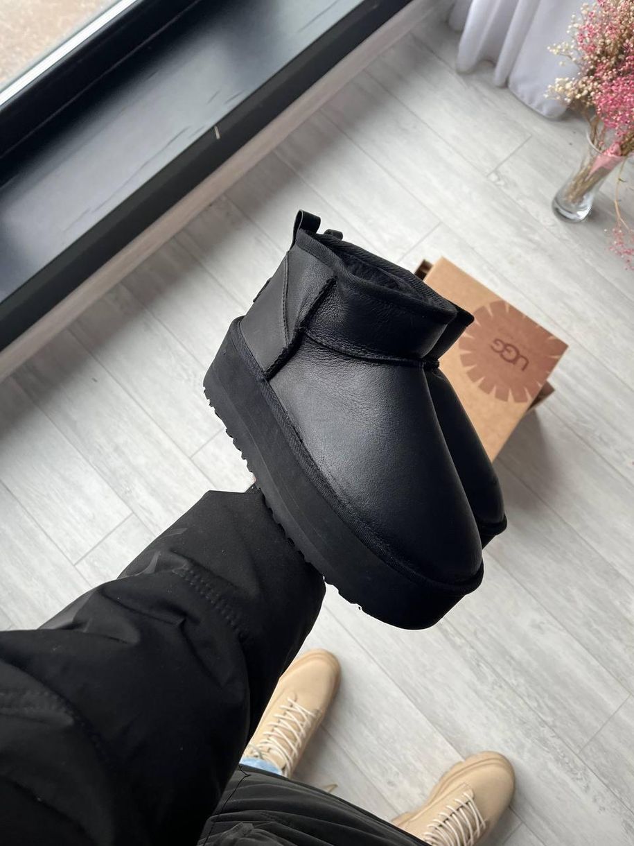 Зимние сапоги UGG Ultra Mini Platform Black v2, 36