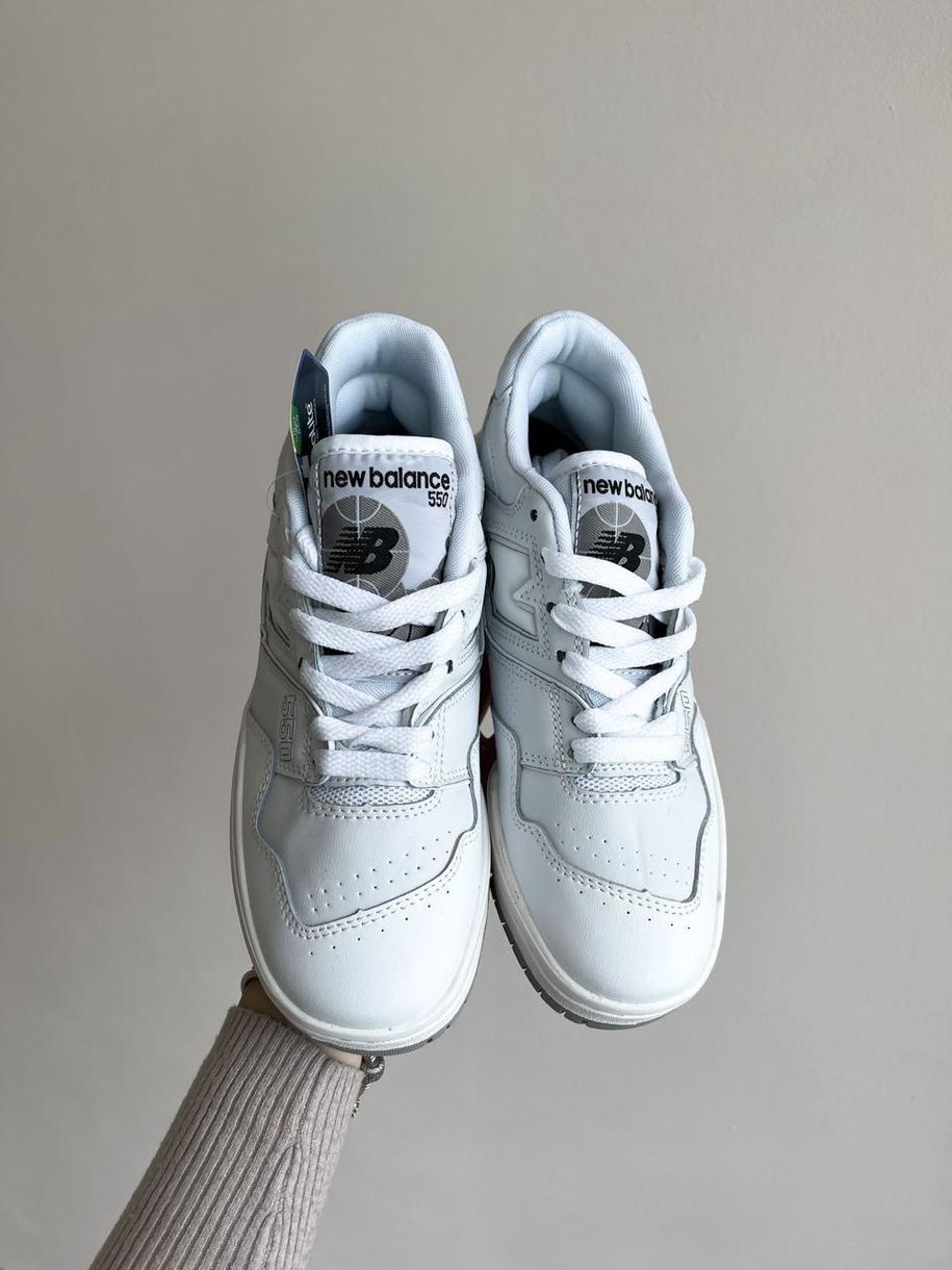 Кросівки New Balance 550 White Grey v2 8108 фото