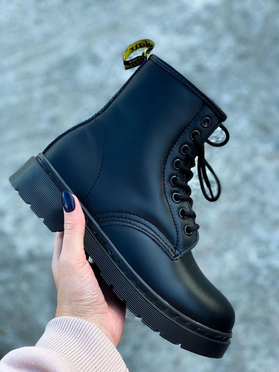 Зимові Черевики Dr. Martens 1460 Mono Black 3 4190 фото