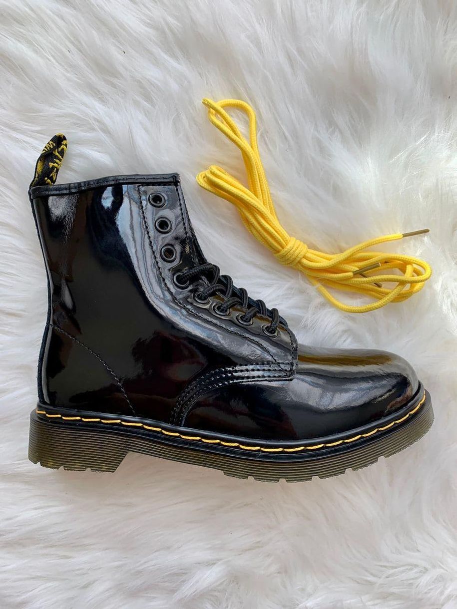 Черевики Dr. Martens Patent Black No Logo 2 4255 фото