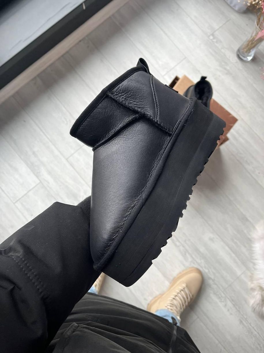 Зимние сапоги UGG Ultra Mini Platform Black v2, 36