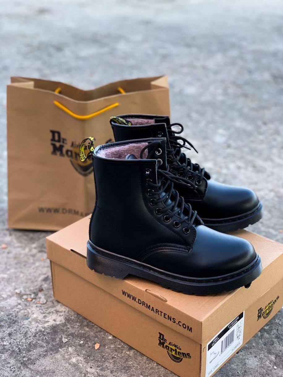 Зимові Черевики Dr. Martens 1460 Mono Black 3 4190 фото