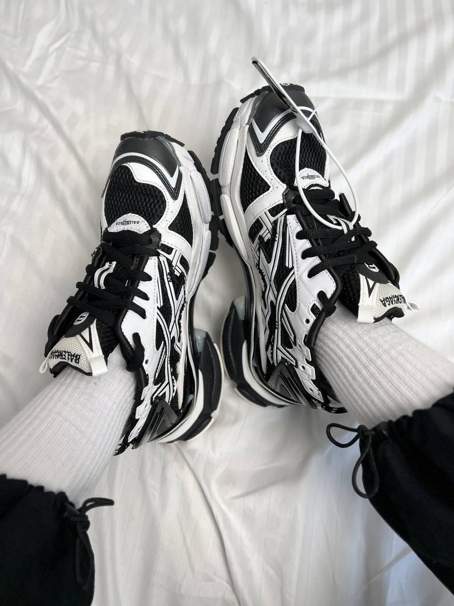 Кросівки Balenciaga Trainer Black/White Runner Sneakers 10684 фото