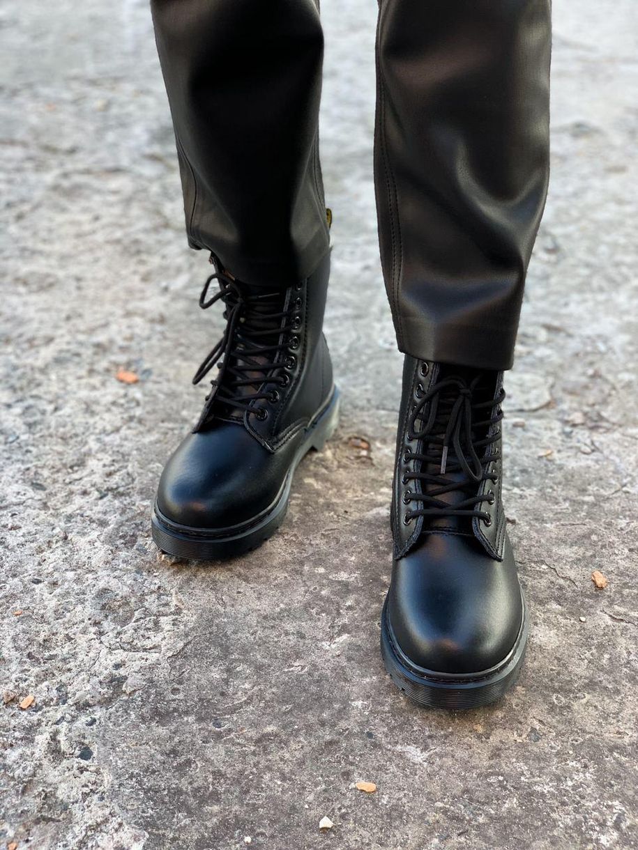 Зимові Черевики Dr. Martens 1460 Mono Black 3 4190 фото