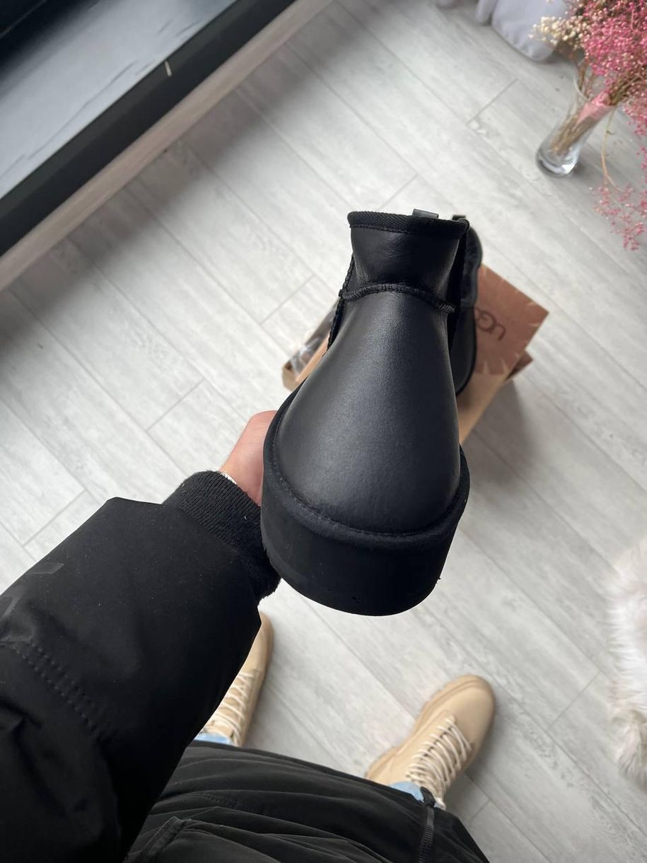 Зимние сапоги UGG Ultra Mini Platform Black v2, 36