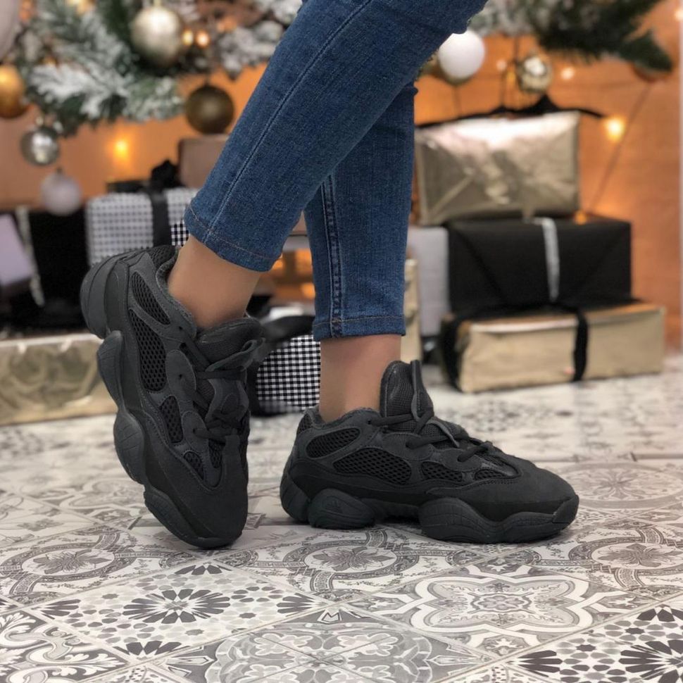 Зимові Кросівки Adidas Yeezy Boost 500 Black 5 3280 фото