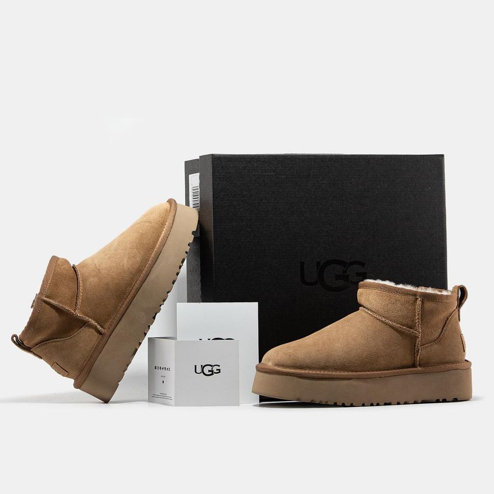 Зимние сапоги Ugg Ultra Mini Platform Chestnut, 40