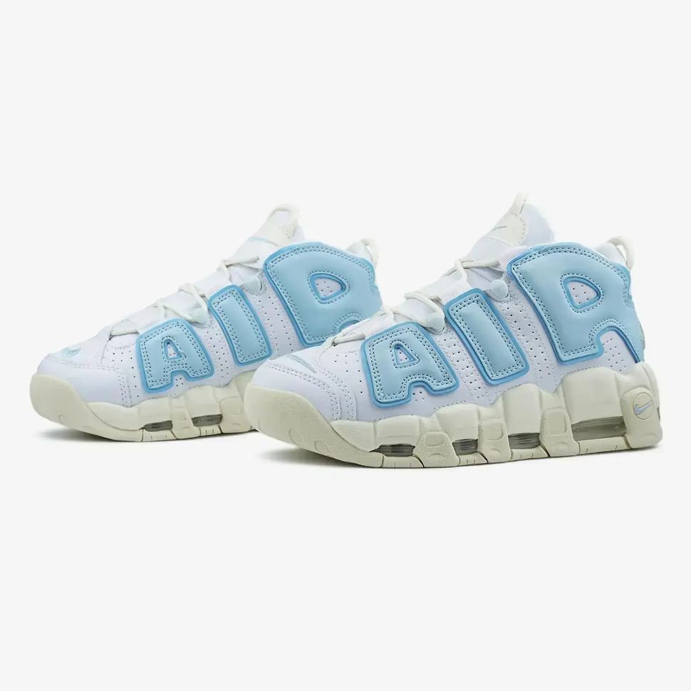 Nike Air More Uptempo White Blue Sail, 36