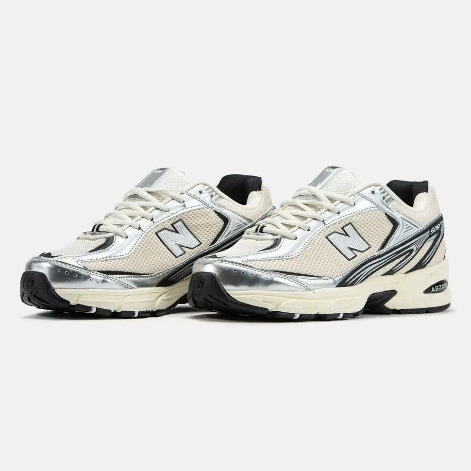 New Balance 509 Cream Silver Black