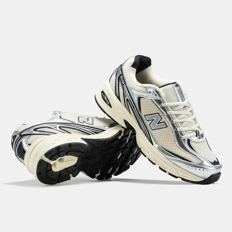 New Balance 509 Cream Silver Black