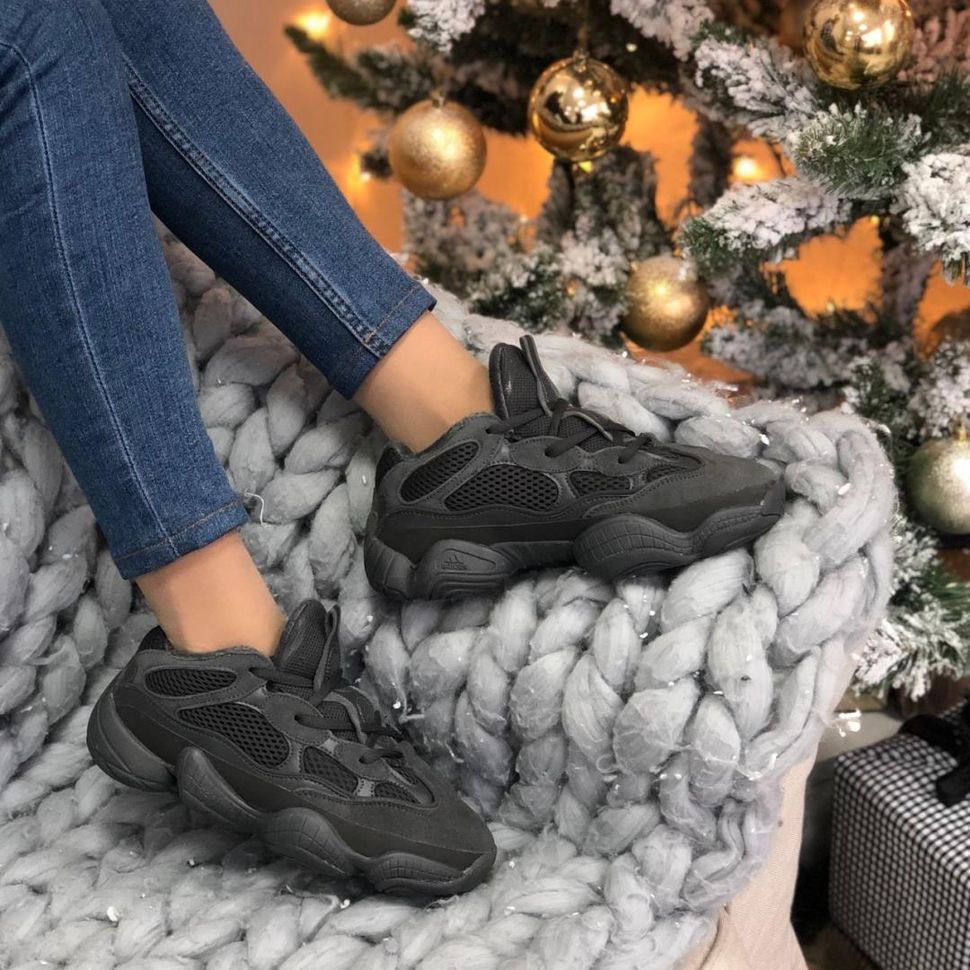 Зимові Кросівки Adidas Yeezy Boost 500 Black 5 3280 фото