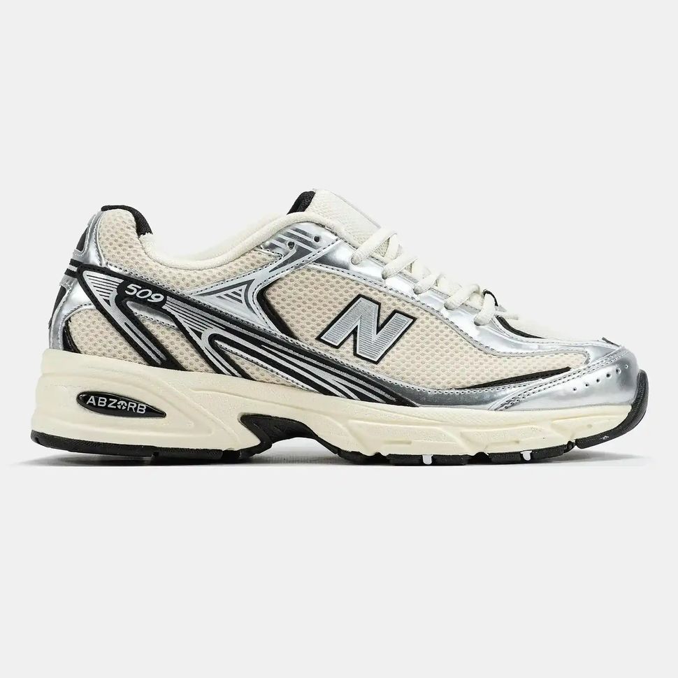 New Balance 509 Cream Silver Black