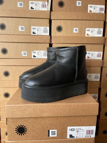 Зимові чоботи Ugg Mini Platform Black Leather, 36