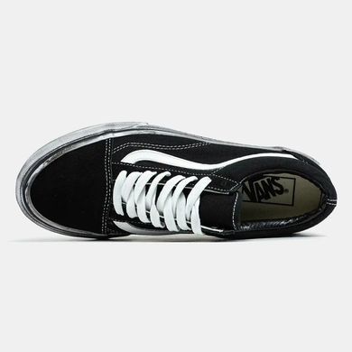 Vans Old Skool Black White Distressed Sole