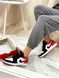 Баскетбольные кроссовки Nike Air Jordan Retro 1 Low Black Toe Red 6979 фото 1
