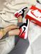 Баскетбольные кроссовки Nike Air Jordan Retro 1 Low Black Toe Red 6979 фото 7