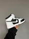Nike Air Jordan 1 High White Black Fur 2268 фото 4