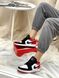 Nike Air Jordan Retro 1 Low Black Toe Red 6979 фото 5