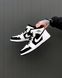 Баскетбольные кроссовки Nike Air Jordan 1 Retro Mid White Black 2085 фото 2