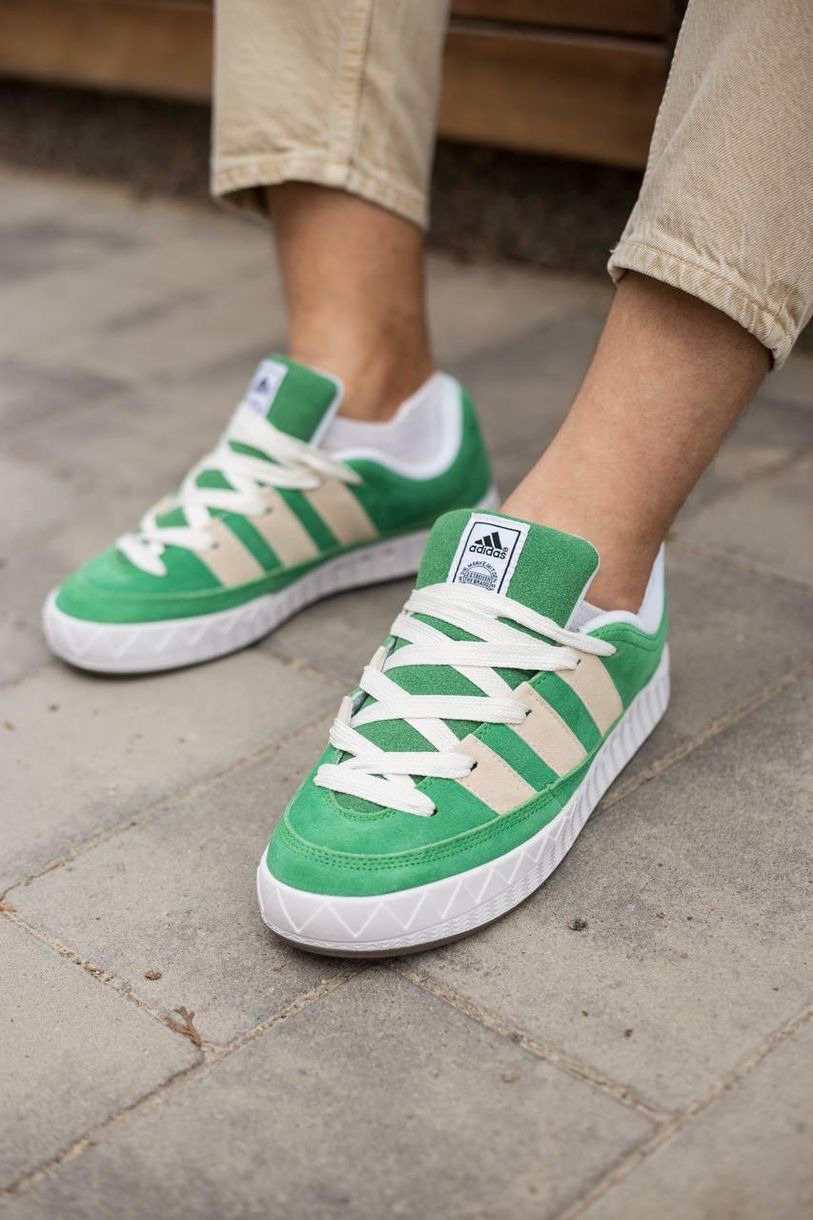 Кроссовки Adidas Adimatic Green White v2 9235 фото