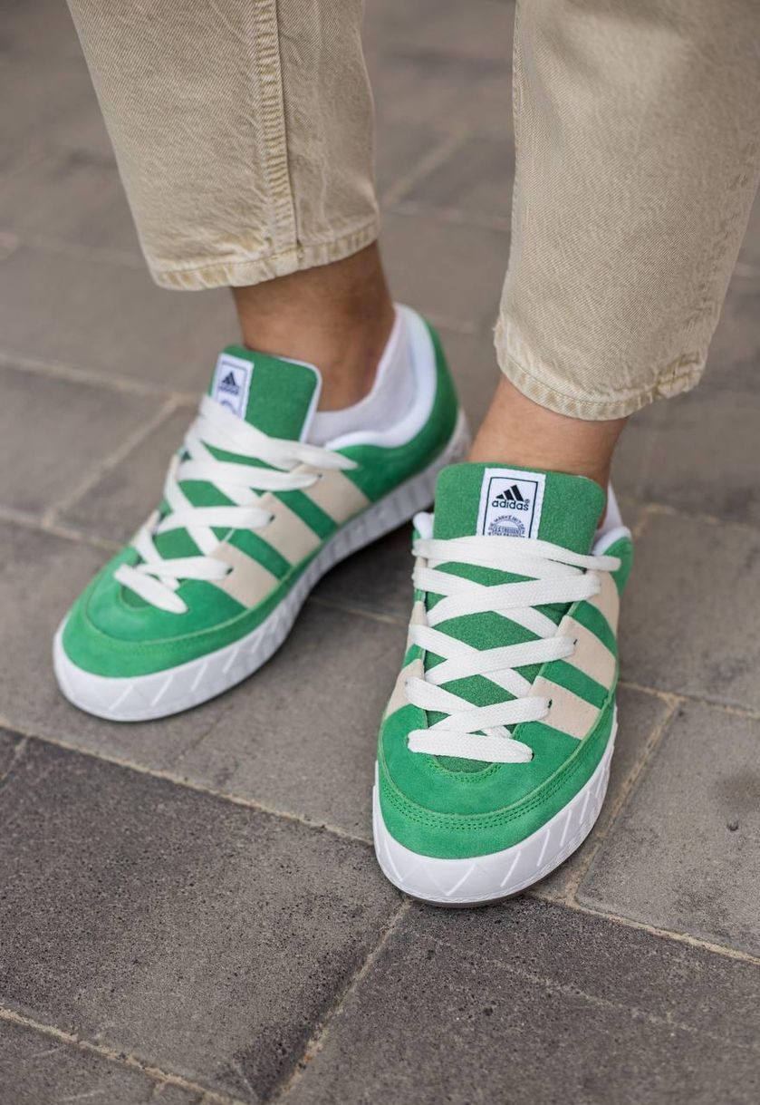 Кроссовки Adidas Adimatic Green White v2 9235 фото
