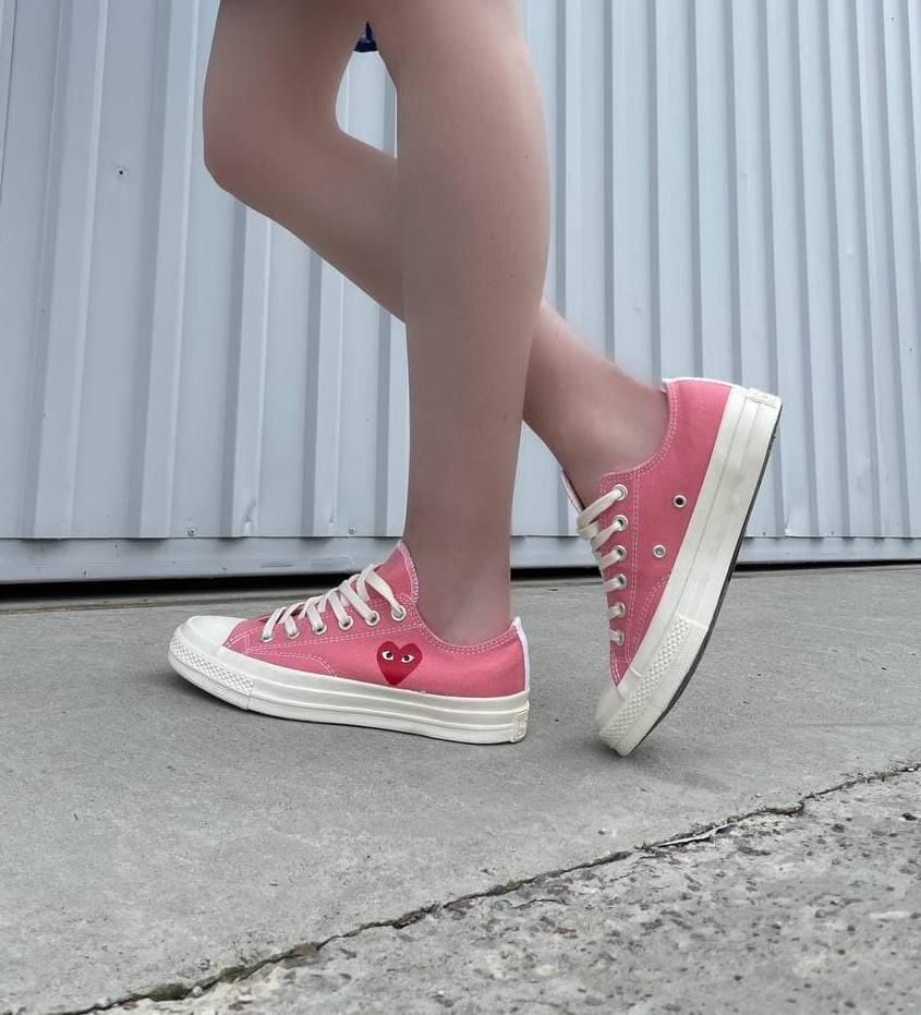 Кеди Converse CDG Low Pink 5594 фото