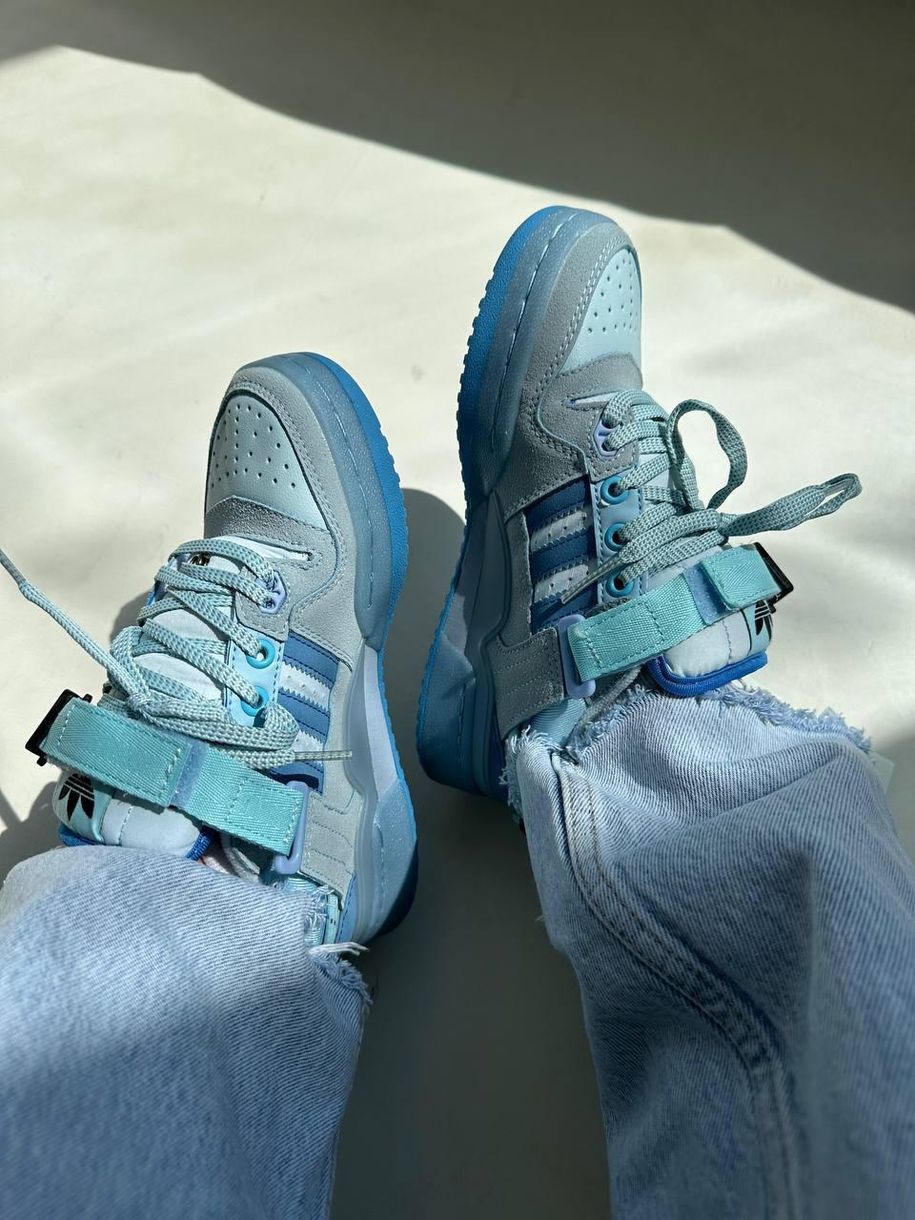 Кроссовки Adidas Forum x Bad Bunny Blue 9478 фото