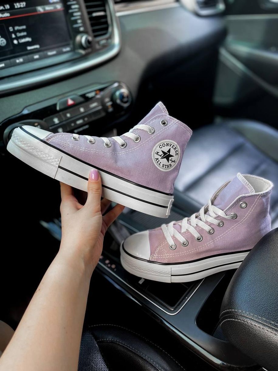 Кеди Converse High Platform Lilac 7946 фото