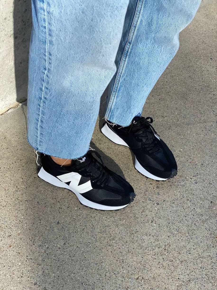 Кросівки New Balance 327 Black White v3 375 фото