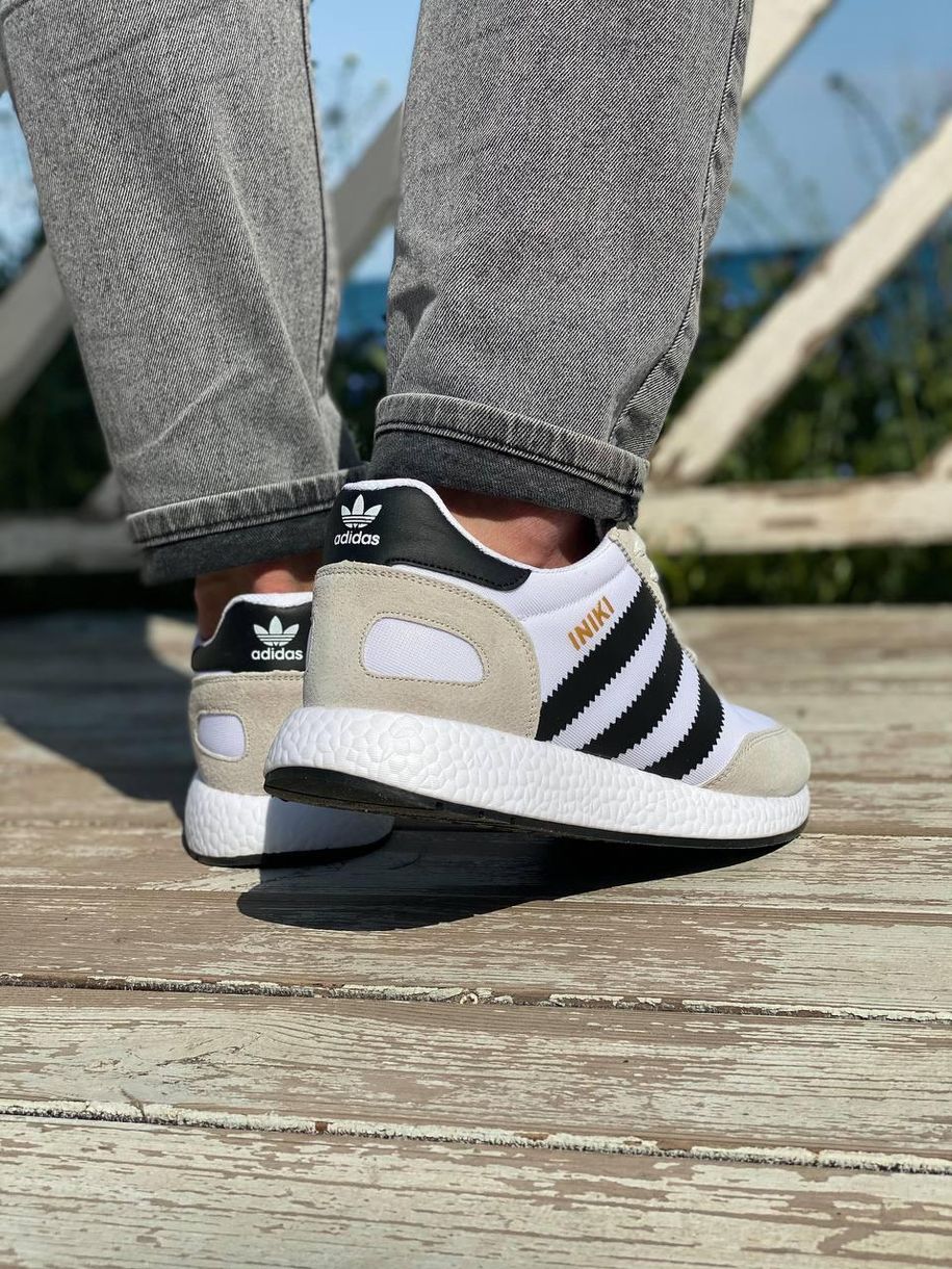 Кроссовки Adidas Iniki White Grey 3 2522 фото