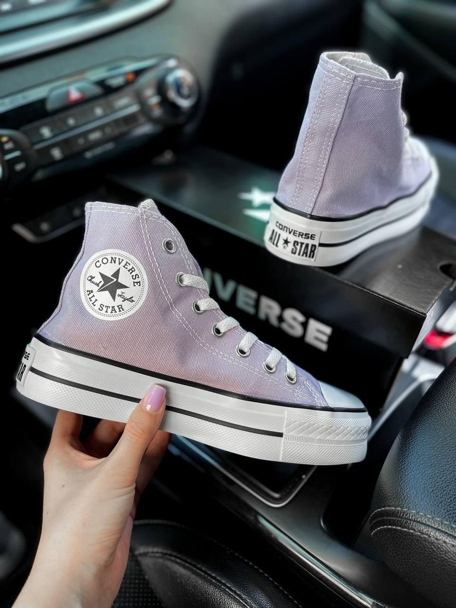 Кеди Converse High Platform Lilac 7946 фото