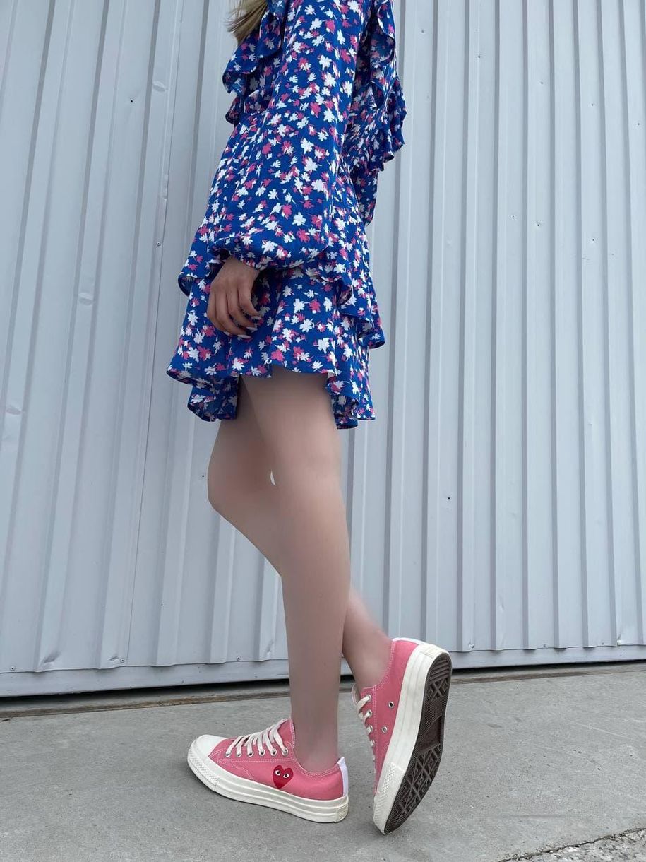 Кеди Converse CDG Low Pink 5594 фото