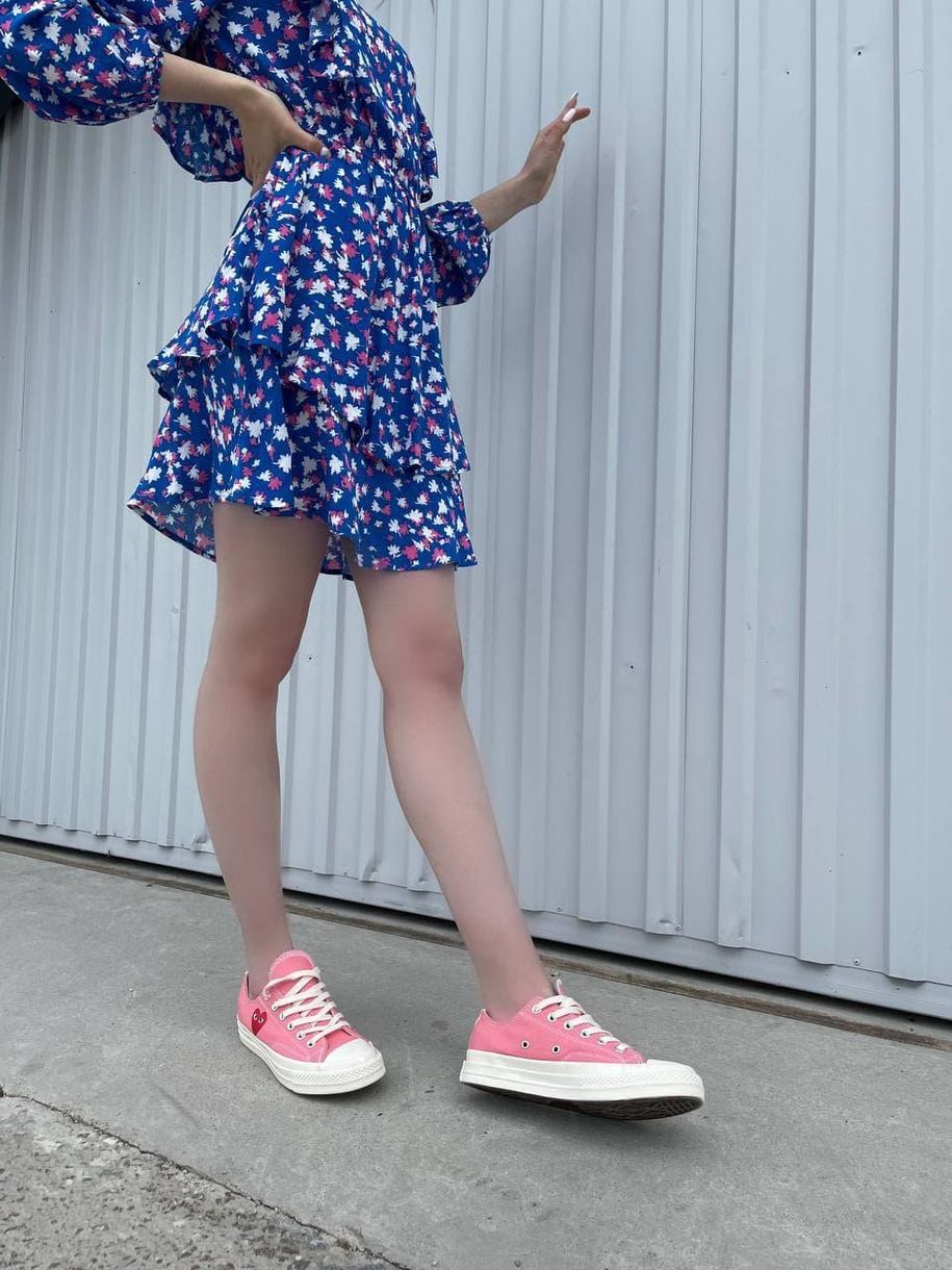 Кеди Converse CDG Low Pink 5594 фото