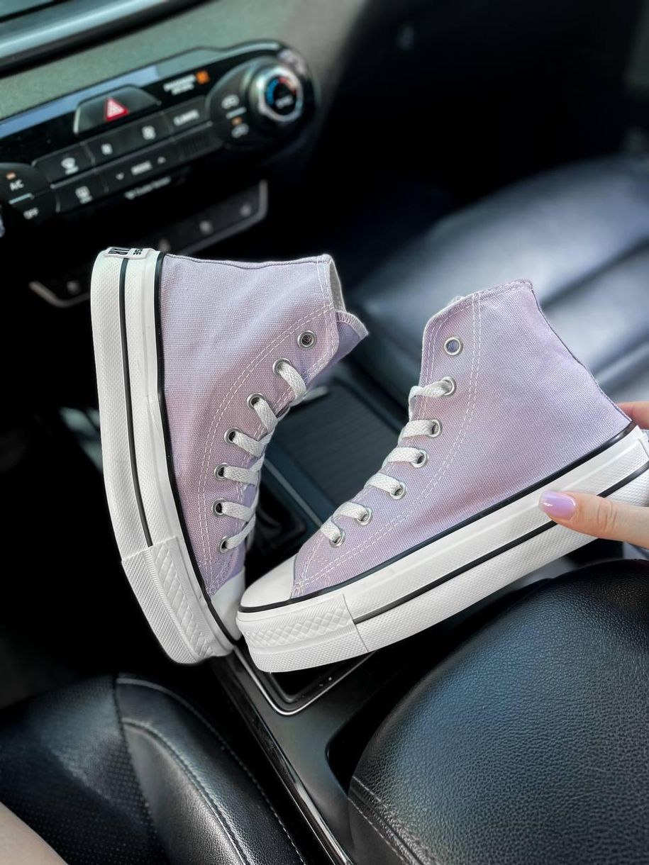 Кеди Converse High Platform Lilac 7946 фото