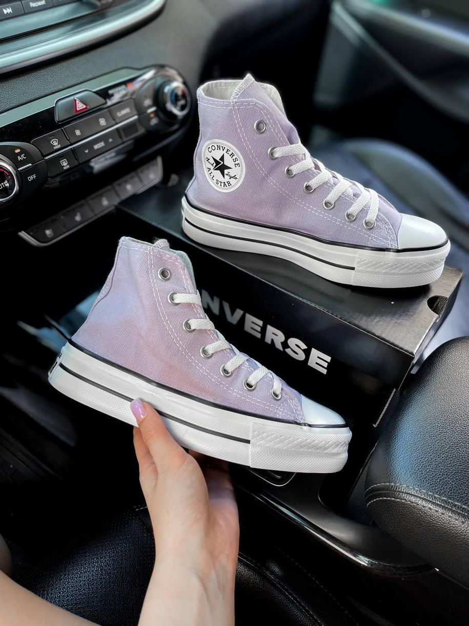 Кеди Converse High Platform Lilac 7946 фото