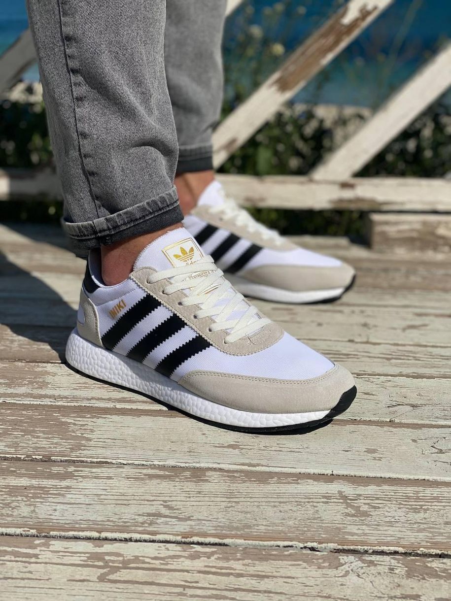 Кроссовки Adidas Iniki White Grey 3 2522 фото